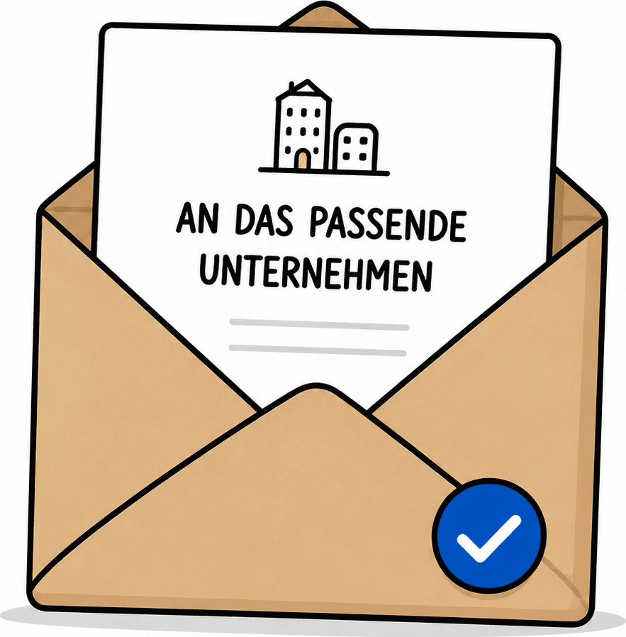 An das passende Unternehmen